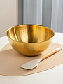 Миска нержавеющая сталь, круглая, 25х10.5 см, Y4-9589, золото