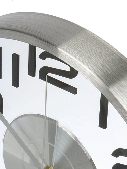 Часы настенные, кварцевые, 30х4.3 см, круглые, серебро, EG7764C-BM289S