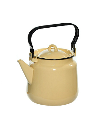 Чайник сталь, эмалированное покрытие, 3.5 л, ручка металлическая, СтальЭмаль, индукция, в ассортименте, 2с26