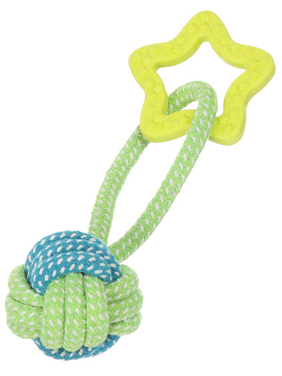 Игрушка для животных веревочный мяч и звезда, 22х8 см, в ассортименте, Y4-11377
