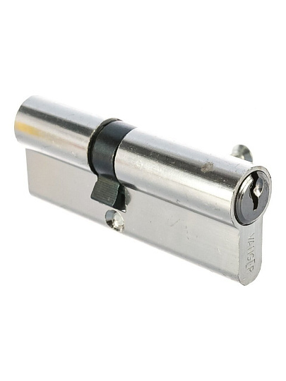 Личинка замка двери Vanger, EL-80(35/45)-NI, 28624, алюминий, 80 мм, никель