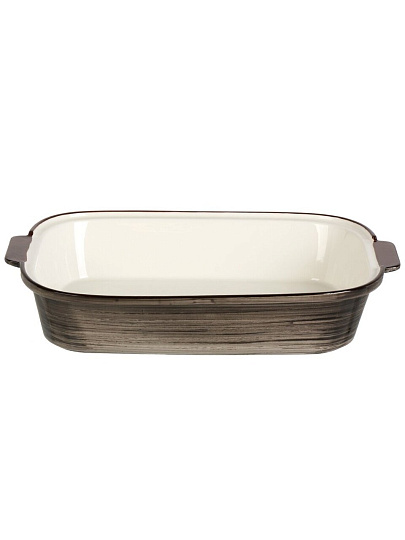 Форма для запекания керамика, 23.5х34.4х7 см, 2 л, прямоугольная, Графит, Y4-9039