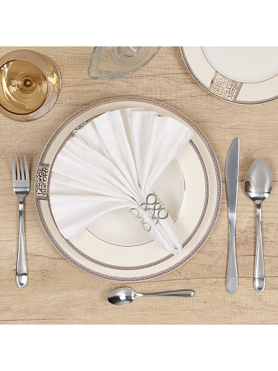 Ложка нержавеющая сталь, 3 предмета, столовая, Daniks, Classic