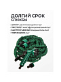 Шланг поливочный, растягивающийся, 6 атм, 7.5 м, Three 3 House, латекс, с пистолетом , адаптером и соединителем, 00 077 0108 - фото 4