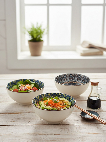 Набор салатников 4 шт, 11х5.5 см, 250 мл, Восток, B010442