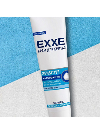 Крем для бритья, Exxe, Sensitive, для чувствительной кожи, 100 мл, E-SHCS-100