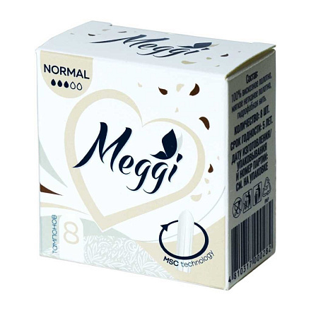 Тампоны Meggi, Normal new, 8 шт, MEG 718