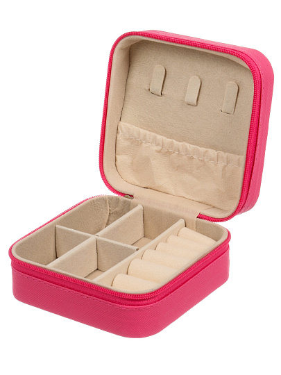 Шкатулка для украшений, фланель, 9.5х9.5х4.5 см, A320052