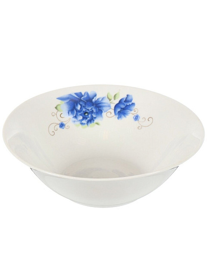 Салатник керамика, круглый, 18х5 см, 0.6 л, Мэджик Блю, Daniks
