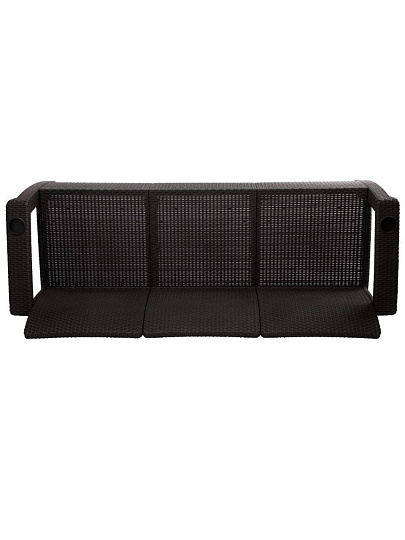 Диван Ротанг-плюс, мокко, 3-х местный, упаковка 1, М8836