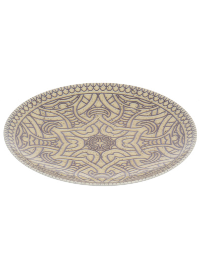 Тарелка обеденная, фарфор, 24 см, круглая, Универсал Корица, Добрушский фарфоровый завод, 4С1283Ф34