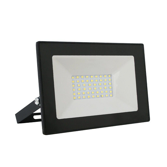 Прожектор светодиодный, Ultraflash, LFL-7001 C02, 70 Вт, 6500 К, IP65, 5700 Лм, 230 В, черный, 13328