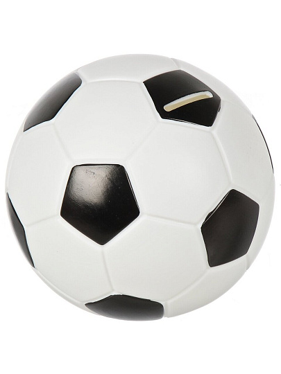 Копилка Футбольный мяч, 14х15 см, пластик, A240036