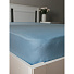Простыня 1.5-спальная, 140 х 200 см, 100% хлопок, трикотаж, кулирка, голубая, на резинке - фото 3