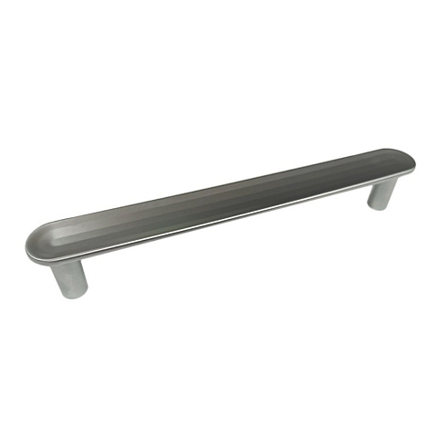 Ручка-скоба мебельная Trodos, DMZ-22650, 128мм, ЦАМ, серебро, 303626
