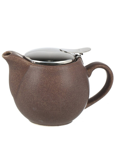 Чайник заварочный керамика, 350 мл, с ситечком, Elrington, Феличита, 109-06107, шоколадный