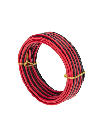 Провод акустический, 2х1 мм², 5 м, красно-черный, Rexant, 01-6105-3-05