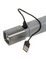 Фонарь ручной, встроенный аккумулятор, зарядка от USB, металл, пластик, карабин, DJ013 - фото 6