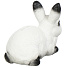 Копилка Кролик №1 Белый с чёрными кончиками, 15 см, гипс, G014-15 - фото 2