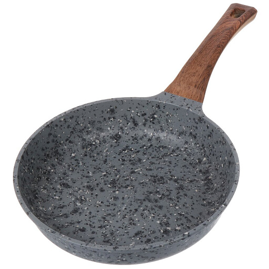 Сковорода алюминий, 24 см, антипригарное покрытие, Гурман, Granit Grey, серая, ГМ2401 ГГР