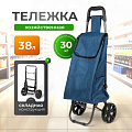 Тележка хозяйственная 34х25х90 см, полиэстер, пластик, металл, 30 кг, 38 л, с сумкой, складная, Y6-1843