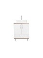 Тумба Doratiz, Гавайи, Venera 60, 2 двери, 1 ящик, под умывальник Luna, напольная, белый, дуб сонома, 9908.181 - фото 8