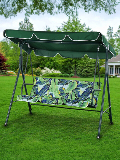 Качели садовые 3-местные, 170х110х153 см, 210 кг, Тропики, YTSW001-3/2, металл