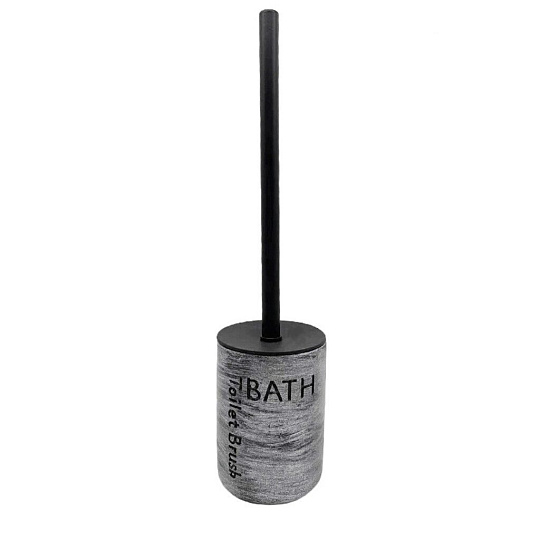 Ерш для туалета Delphinium, Галактика, напольный, 9х9 х37.5 см, известковая смесь, черный, 106326