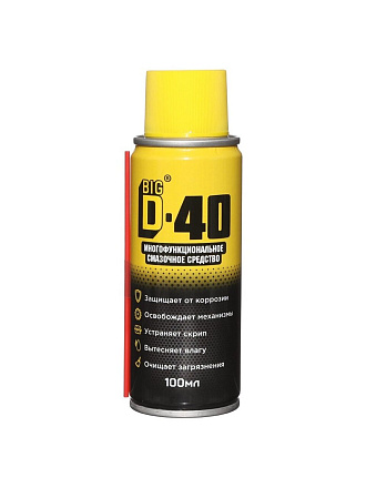 Смазка автомобильная многофункциональная, универсальная, Big D auto, 100 мл, спрей, BIGD40/100