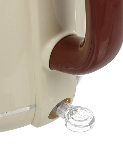 Чайник электрический RasheL, R-440-20, кремовый, 2 л, 1800 Вт, скрытый нагревательный элемент, нержавеющая сталь