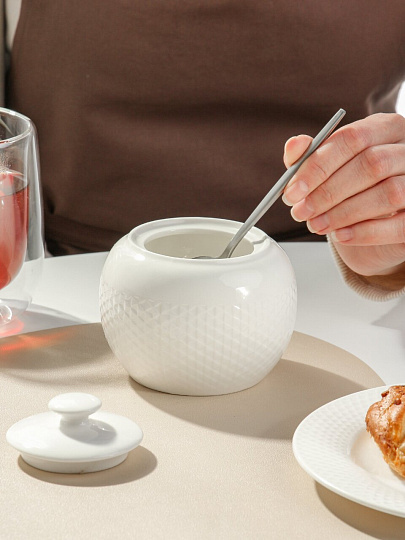 Сахарница 350 мл, фарфор, 11х11х9 см, Lefard, Infinity, 171-310