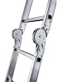 Лестница шарнирная 4 секции, 16 ступеней, алюминий, 4.66 м, 150 кг, Alumet, Т444 - фото 5
