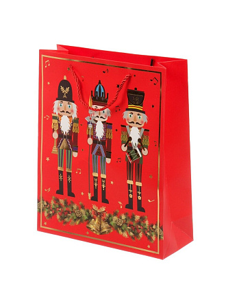 Пакет подарочный бумага, 26х10х32 см, в ассортименте, Щелкунчик, A470125