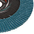 Круг лепестковый торцевой КЛТ1 для УШМ, LugaAbrasiv, диаметр 180 мм, посадочный диаметр 22 мм, зерн ZK60, шлифовальный - фото 3