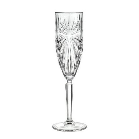Бокал для шампанского, 160 мл, хрустальное стекло, 6 шт, RCR, Oasis, 41371