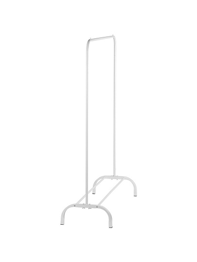 Вешалка напольная 110х40х150 см, Aqwin, металл, полка для обуви, 15 кг, Элит, VPF61, белая
