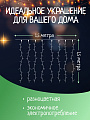 Гирлянда 120 ламп, 1.5х1.5 м, 8 режимов, Занавес, свет мультиколор, прозрачная, в помещении, сетевая, SY16-158 - фото 3