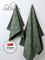 Набор полотенец 2 шт, 100% хлопок, 480 г/м2, Silvano, Тинто, зеленый, Турция - фото 3