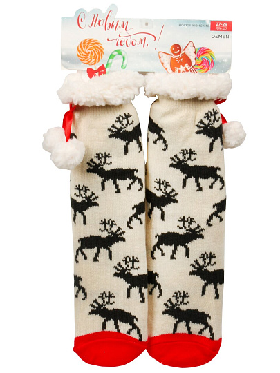 Носки для женщин, хлопок, Oemen, белые, р. 27-29, PW784