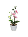 Цветок декоративный Орхидея, в кашпо, пластик, 3 цвета, 25 см, 597-287 - фото 6