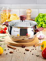 Кастрюля нержавеющая сталь, 3.6 л, крышка стекло, Daniks, Орлея, GS-01159P-20CA, индукция - фото 7