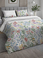 Постельное белье 2-спальное, простыня 180х220 см, 2 наволочки 70х70 см, пододеяльник 175х215 см, Самойловский текстиль, бязь, Гербарий
