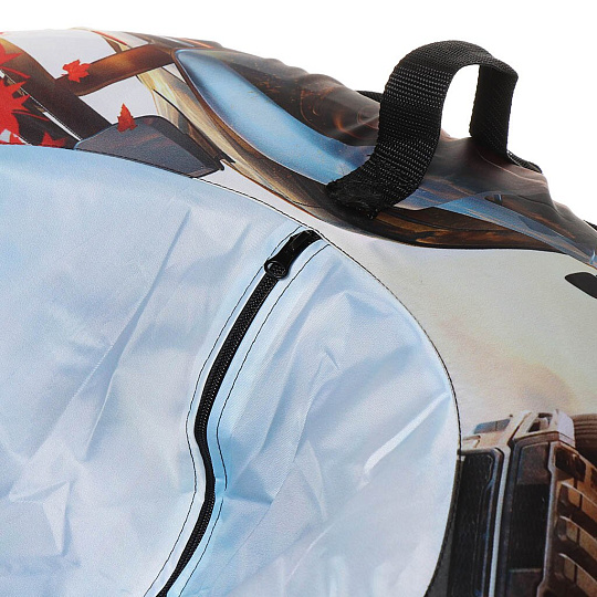 Санки-ватрушка Fani Sani, Red Cars, 80 см, 80 кг, с буксировочным тросом, с ручками, 81093