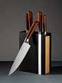 Набор ножей 6 предметов, нержавеющая сталь, рукоятка дерево, с подставкой, Daniks, Book, WFCF-0332 - фото 9