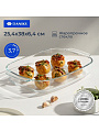 Форма для запекания стекло, 25.4х38х6.4 см, 3.7 л, прямоугольная, Daniks