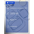 Набор посуды жаропрочное стекло, 3 шт, 2, 2.9, 3.7 л, прямоугольный, Daniks, HS0031 - фото 9