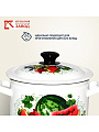 Кастрюля эмалированная сталь, 9 л, крышка сталь, цилиндрическая, Керченский металлургический завод, Восточные дары, 41804-212/6-У2 - фото 3