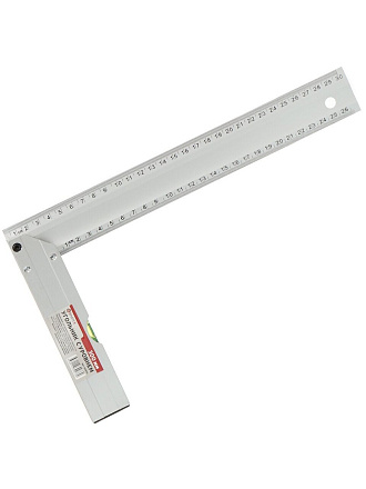 Угольник 300 мм, алюминий, с уровнем, Bartex, 343014