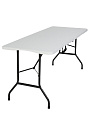 Стол садовый металл, Green Days, 180х68х74 см, прямоугольный, пластиковая столешница, белый, YTHD347, 100 кг - фото 3