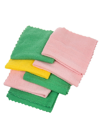 Набор салфеток для уборки, микрофибра, 30х30 см, 7 шт, Марья Искусница, 9791